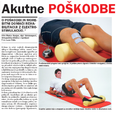 Članek o rehabilitaciji z elektrostimulacijo